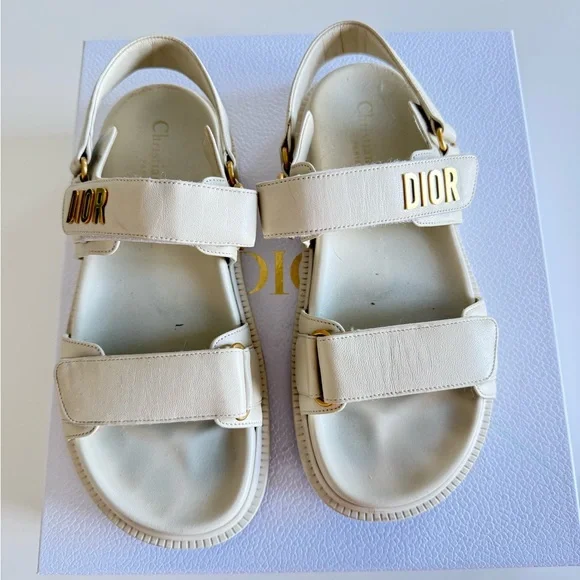 Dior Women's Cream Sandals - Picture 3 of 6